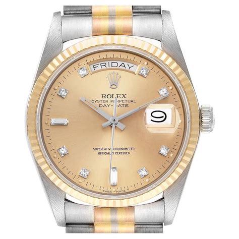 rolex white gold day date ref. 18039|Rolex 18038 production years.